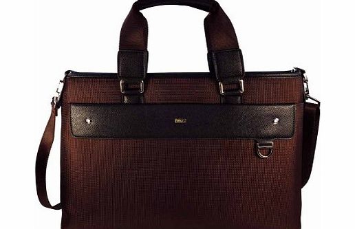 Tuff-Luv Tlc Ladies Liza 13 inch Fashion Laptop/Tablet/Business Tote Bag - Black/Brown