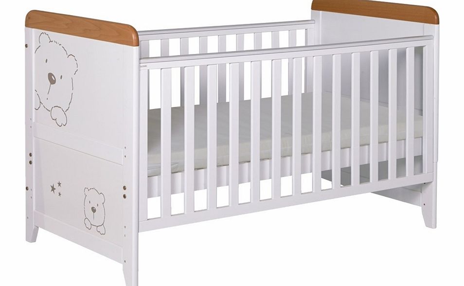 Tutti Bambini 3 Bears Cot Bed Beech White