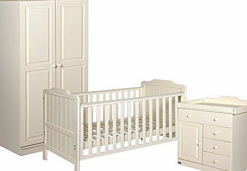 Tutti Bambini Alexia 3 Piece Room Set - Vanilla