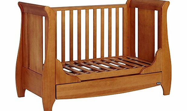 Katie Dropside Sleigh Cot (Oak)