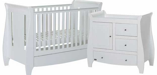 Tutti Bambini Lucas 2 Piece Room Set - White