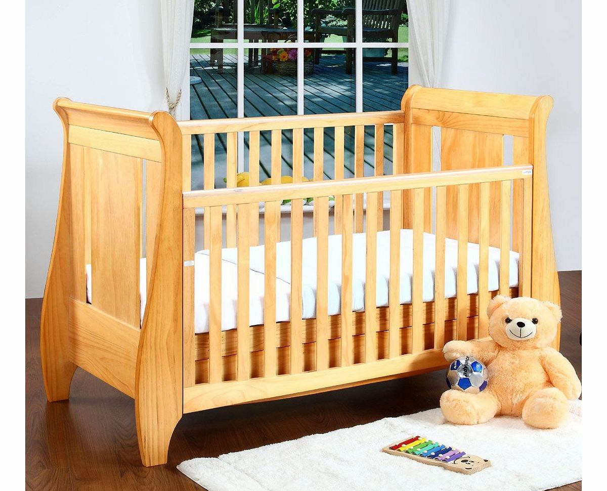 Tutti Bambini Lucas Oak Sleigh Cot