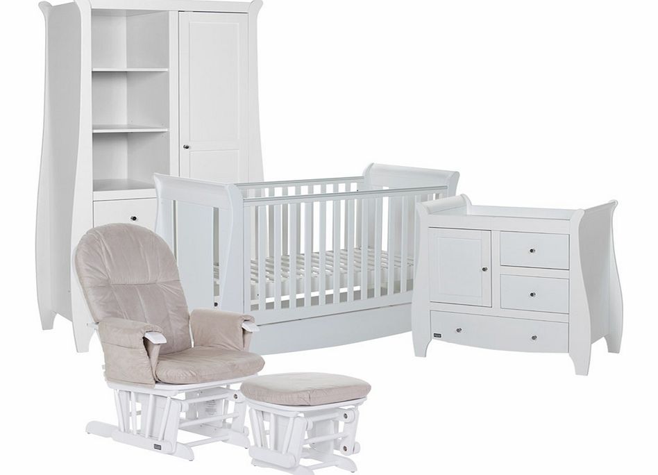 Tutti Bambini Lucas White 5 Piece Roomset