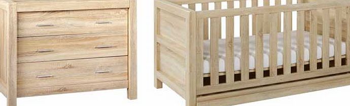 Tutti Bambini Milan 2 Piece Oak Furniture Room Set