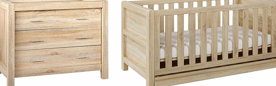 Tutti Bambini Milan Oak 2 Piece Roomset