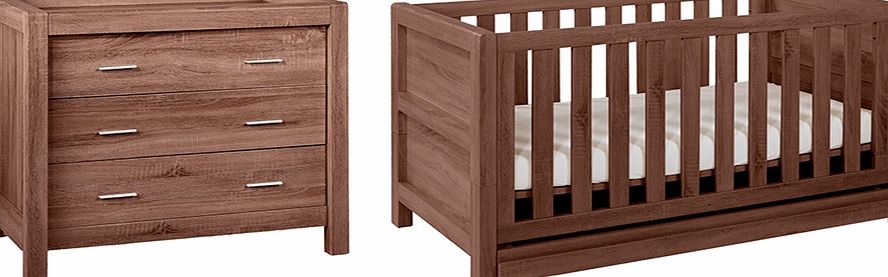 Tutti Bambini Milan Walnut 2 Piece Roomset