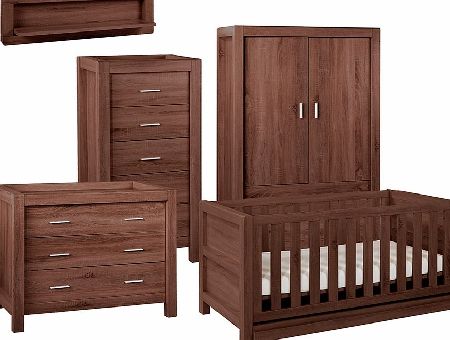 Tutti Bambini Milan Walnut 6 Piece Roomset