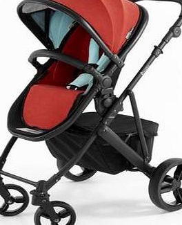 Tutti Bambini Riviera Plus Black Pushchair - Red