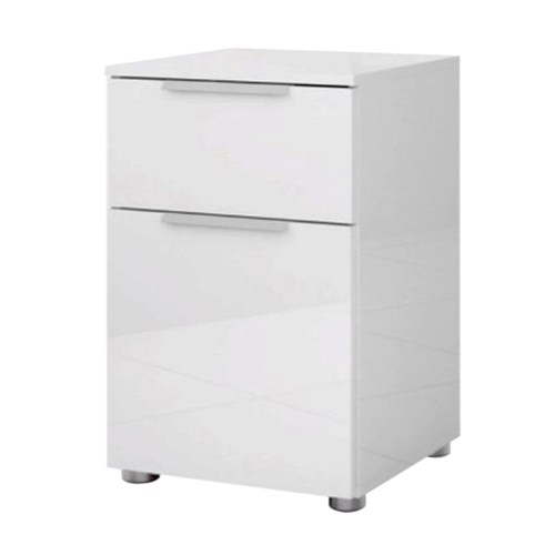 Billi Joy White High Gloss Bedside Table