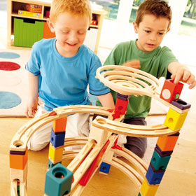 Twist and Rail Quadrilla Marble Run - Standard Set