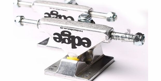 EDGE Series Skateboard 2x Trucks (Pair) Retro Cruiser (Silver, 3``)