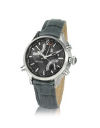 TX Technoluxury World Time 500 Series - Mens Gray Dual Time