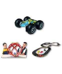 Tyco R/C Vertigo with Free Hot Wheels Racing Set and Firebal