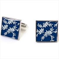 Tyler and Tyler Navy Franklin Cufflinks by