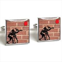 Tyler and Tyler Red Brick Charlie Chimp Cufflinks