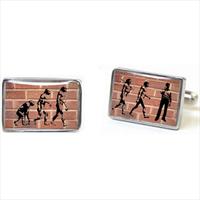 Tyler and Tyler Red Brick Evolution Cufflinks by