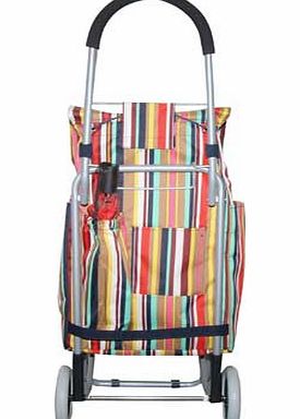 Typhoon Bright Stripe Shopping Trolley