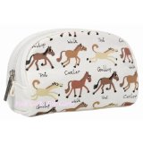 Ponies Canvas Make Up Bag