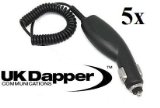 Ukdapper - 5x Bulk Lot Cigarette Lighter Port Multi-Voltage DC 12V-24V In Car Charger For Nokia 6086