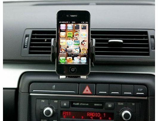 Ultimate Addons Pro Swivel Air Vent V2 Car Kit Mount with Black Holder for most Mobile Phones