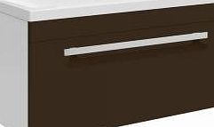 Ultra Design Ebony Brown 600mm Wall Mounted Bathroom