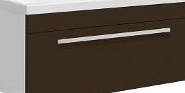 Ultra Design Ebony Brown 800mm Wall Mounted Bathroom