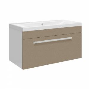 Ultra Design Gloss Caramel 800 Wall Mounted Vanity Unit