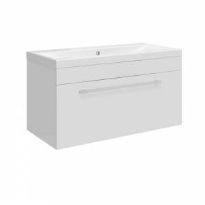 Ultra Design High Gloss White 800 Wall Mounted Vanity