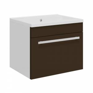 Ultra Ebony Brown 500 Compact Wall Hung Single Drawer