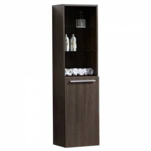 Faith Oak Tall Wall Mounted Side Cabinet