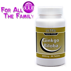 Ultra Ginkgo Biloba 6000mg - 90 tablets