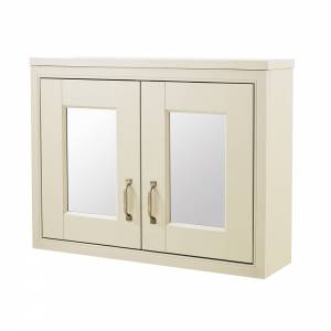 Ultra Ivory Amersham 800mm Mirror Cabinet