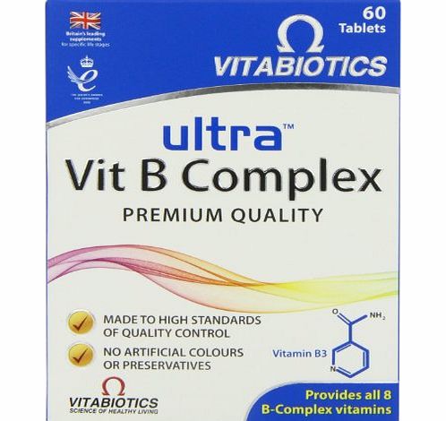 Ultra Vitamin B-Complex Tablets - Pack of 60 Tablets