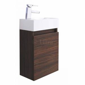 ULTRA Zone Compact Walnut Wall Hung Vanity Unit