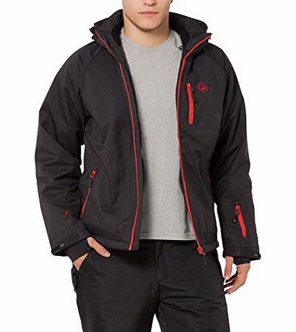 Ultrasport Mens Softshell Jacket Everest with Ultraflow 10.000 - Black, Medium