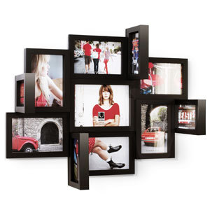 Umbra Black Perspective Multi Photo Frame