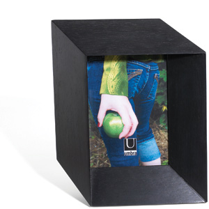 Black Perspex Wood Photo Frame