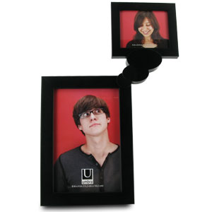 Umbra Black Thinker Desk 4 x 6 Photo Frame