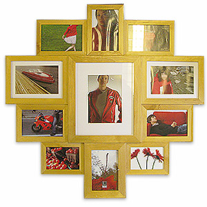 Huddle Large Natural Multi Photo Frame