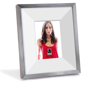 Umbra Madison White and Nickel 5 x 7 Photo Frame