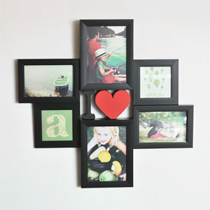 Umbra ULove Multi Black Wall Display Photo Frame