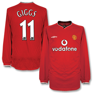 00-02 Man Utd Home L/S Shirt Giggs 11