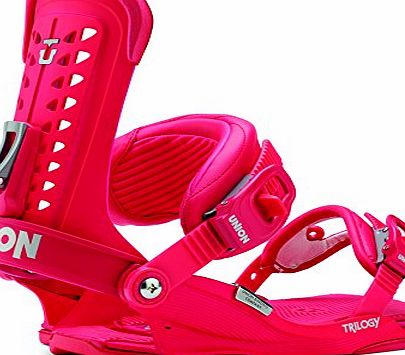 Union Bindings Union Trilogy Womens Snowboard Bindings (Red, M)