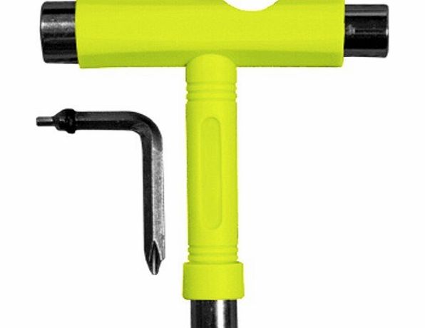 Union Skateboards Union 5 Way Skateboard Tool - Neon Yellow