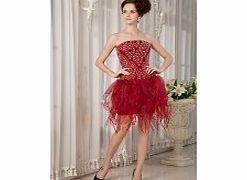 Unique Elegant Strapless Cocktail Dresses