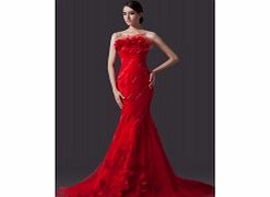 Unique Elegant Strapless Evening Dresses Formal