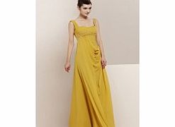 Unique Straps Sleeveless Stretch satin Evening