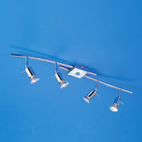 4 Light H Bar Halogen Spotlight Chrome Plated