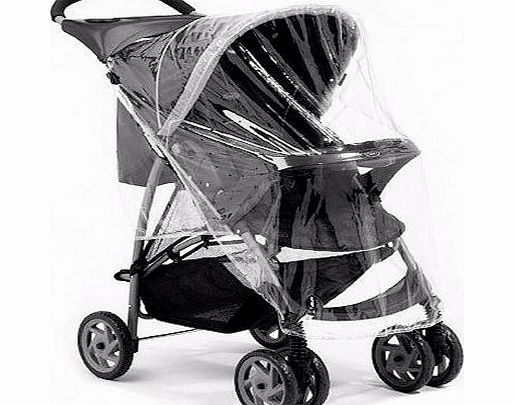 Universal Raincover 1STOPBABYSTORE UNIVERSAL RAIN COVER STROLLER THROW OVER RAINCOVER FITS ZETA VOOOM, OBABY ATLAS, TIPPITOES STROLLERS, MACLAREN QUEST TRIUMPH