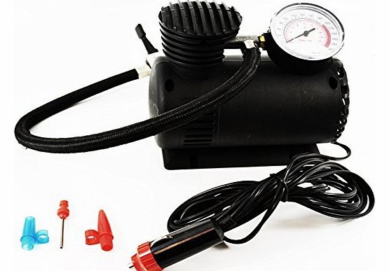 12V MINI COMPACT AIR COMPRESSOR 300 PSI CIGARETTE BIKE CAR VAN TYRE INFLATOR